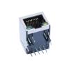 ARJM11B3-805-AB-EW4 Tab Down Single Port RJ45 Modular Jack With 2.5G Magnetic