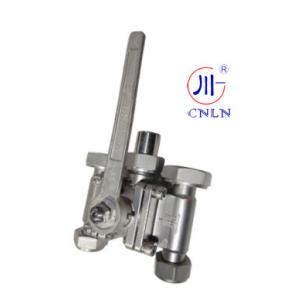 Screwed Cryogenic 5 Way Ball Valve Featuring PCTFE Seat Material