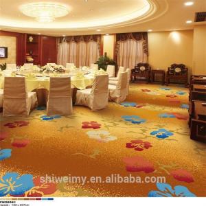 China Hot sales bright color flower printed luxury hotel carpet supplier