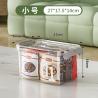 China Plastic Storage Bins With Lids Quart Storage Containers With Black Buckle Latch, Stackable Storage Organizers For Home Pantry Office Classroom Organization, Clear wholesale