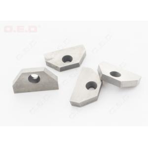 China Customized Tungsten Carbide Parts Wood Lathe Carbide Inserts With Mounting Hole supplier