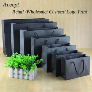 Hot new products for 2015 Black paper bag for gift package jewelry bag