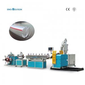 China Single Screw Steel Wire Reinforced PVC Hose Making Machine With Screw Speed Of 75 Rpm supplier