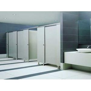 China High Density Toilet PVC Partition Board Thin Thickness 15mm Glossy Solid Color supplier