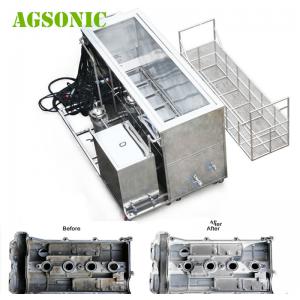 China Cylinder Head Ultrasonic Washing Machine For 16 / 20 Cylinders To Clean 10 Heads At A Time supplier