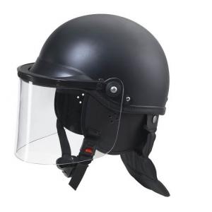 China ABS&PC Full Face Tactical Helmet with neck protector and visor for police riot control supplier
