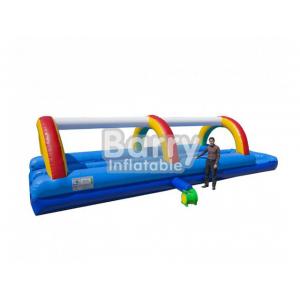 China Commercial Rainbow Inflatable Water Slide Inflatable Slip And Slide For Kids supplier