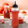 China Empty Chili Soy Tomato Hot Sauce Bottles Packaging 250ml 350ml 500ml 700ml 1 Litre LDPE Squeeze Plastic Bottle with Cap wholesale