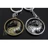 Dragon Designed Zinc Alloy Metal Key Chains Metal Keyrings Antique Gold Silver