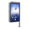 China highway standing LED screen static lightbox with triangle structure stand wholesale