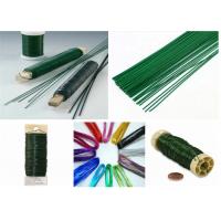 China Green Christmas Gardening Flexible Paddle Colored Metal Wire 0.6mm on sale