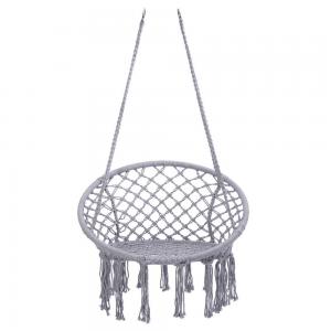 Swing Max 330 Pounds Outdoor Hanging Swing Cotton Hammock Chair