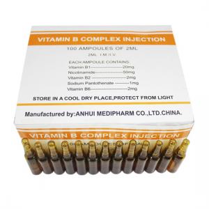 VITAMIN B COMPLEX 2ML, 3ML, 10ML GMP medicine, BP/USP