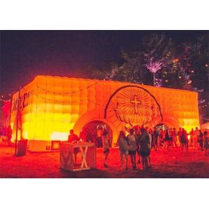 China Cube Inflatable Buildings with Light for Outdoor Party Event supplier