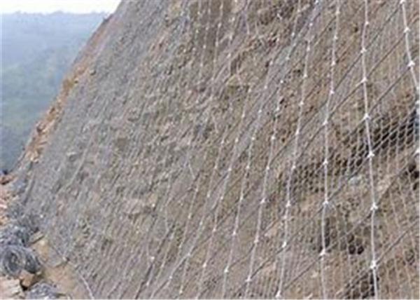 Galvanized Steel Wire Defend Slope Fence Mesh / Protection Wire Mesh Netting For