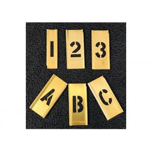 A - Z 46pcs Brass Interlocking Number Stencils Marine Use
