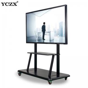 Office Interactive Flat Panel 4mm Tempered Glass 55 Inch Video Conference System I7 Led Infrared Interactive Whiteboard