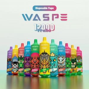 China Waspe 12000 Puffs Big Puff Vape E Cig Box Mods  20ml Pre-filled ejuice 0.8ohm Coil supplier