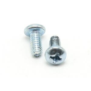 China Phillips Type F Threaded Steel Machine Screws Pan Head Zinc Plated For Casting supplier