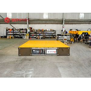 China Large Table Industrial Use Flexible Motorized Transfer Trolley On Rail Roads wholesale