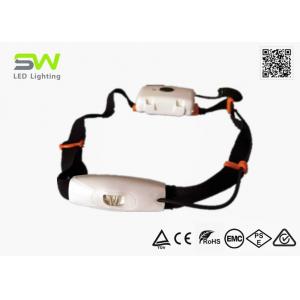 Wide Flood Beam Small 250 Lumens Trail Running Headlamp With Red Light Flashing