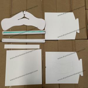 16" Shaped Card Trouser Guards White Coated Cardboard With Green Glue