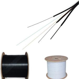 China Outdoor FTTH Drop Fiber Optic Cable 2km G657A1 LSZH Flat Type Single Mode supplier