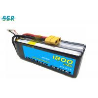 China Rechargeable RC Car Battery 35C 14.8V 1800mAh Li Polymer For Mini Helicopter / Airplane on sale