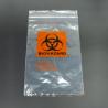 China El Biohazard claro plástico empaqueta los bolsos del canguro para el uso médico del laboratorio con el cierre en la parte superior wholesale