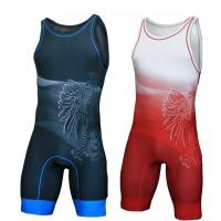 China Breathable Mens Wrestling Singlet Shorts Multiscene Anti Pilling on sale