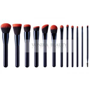 China 12 Pieces Premium Synthetic Hair Makeup Brushes Set With Pink Hair Tips supplier