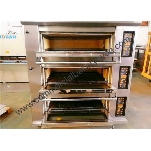 8 Trays Bakery Deck Oven Digital Display Ceramic Heating For Bread 1300 Kg