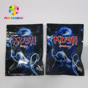 China Resealable Spice Herbal Incense Packaging , k mylar bags One Side Clear supplier