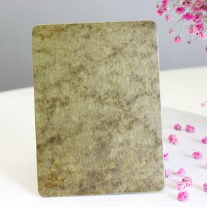 Antique Decorative Stainless Steel Sheet Bronze Hairline Golden 4mm Thickness Coil Plate