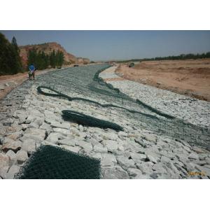 Slope Stabilization Galvanized Gabion Box Plastic Coated Easy Transport