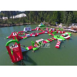 China 35x30m Kids N Adults Giant Inflatable Floating Water Park in 0.9mm Pvc Tarpaulin supplier