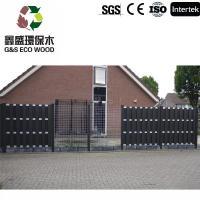 China Wood Grain Composite Garden Fence Panels Full Privacy Horizontal Composite Fencing on sale