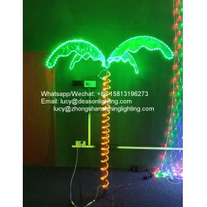 Led rope light palm tree