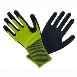 China Building Use Latex Work Gloves , Latex Palm Gloves Puncture Resistant supplier