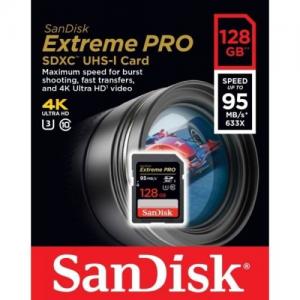 SanDisk Extreme PRO SD SDXC 128GB UHS-3 95MB/s Class10 633X 4K 4K2K UHD Card