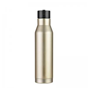 26oz hot sale gold gym sport vacuum insulated stainless steel water bottle
