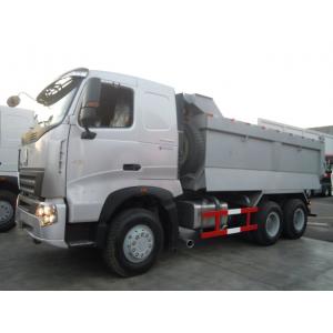 China HOWO A7 6X4 Dump Truck With One Sleeper Cabin Front Axle Steering With Double T - Cross Section Beam supplier