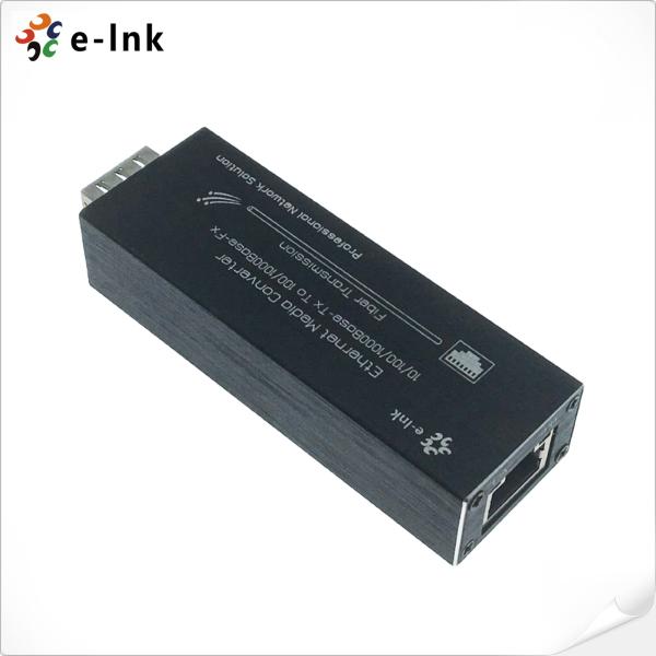 Micro Mini USB-Powered Gigabit Ethernet to SFP Fiber Media Converter