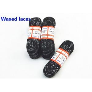 Cotton Durable Waxed Hockey Laces Abrasion Resistant For Speed Skates / Boots