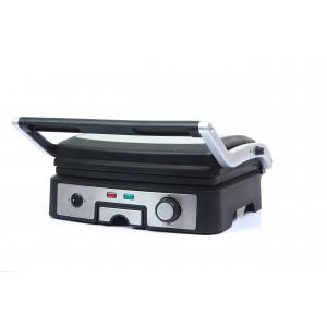 China 4 Slice Home Panini Grill With Stainless Steel Decorative Panel And Drip Tray supplier