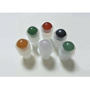 Screw Cap Roll On Perfume Bottles , Amber Green Red Metal Ball Roll On Bottles