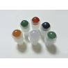 China Screw Cap Roll On Perfume Bottles , Amber Green Red Metal Ball Roll On Bottles wholesale