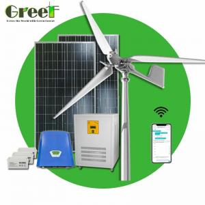 5KW wind turbine generator system with solar on-grid wind solar system