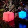 China Remote Control LED Cube Night Light Illuminated Rgb Color Changing Battery Rechargeable wholesale