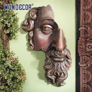 Missing Face Decoration Outdoor Wall Sculpture High Durability